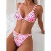 Sexy Floral Print Female Swimsuits Women Swimwear High Waisted Bikinis Sets Two Pieces Bathing Suit Beahwear