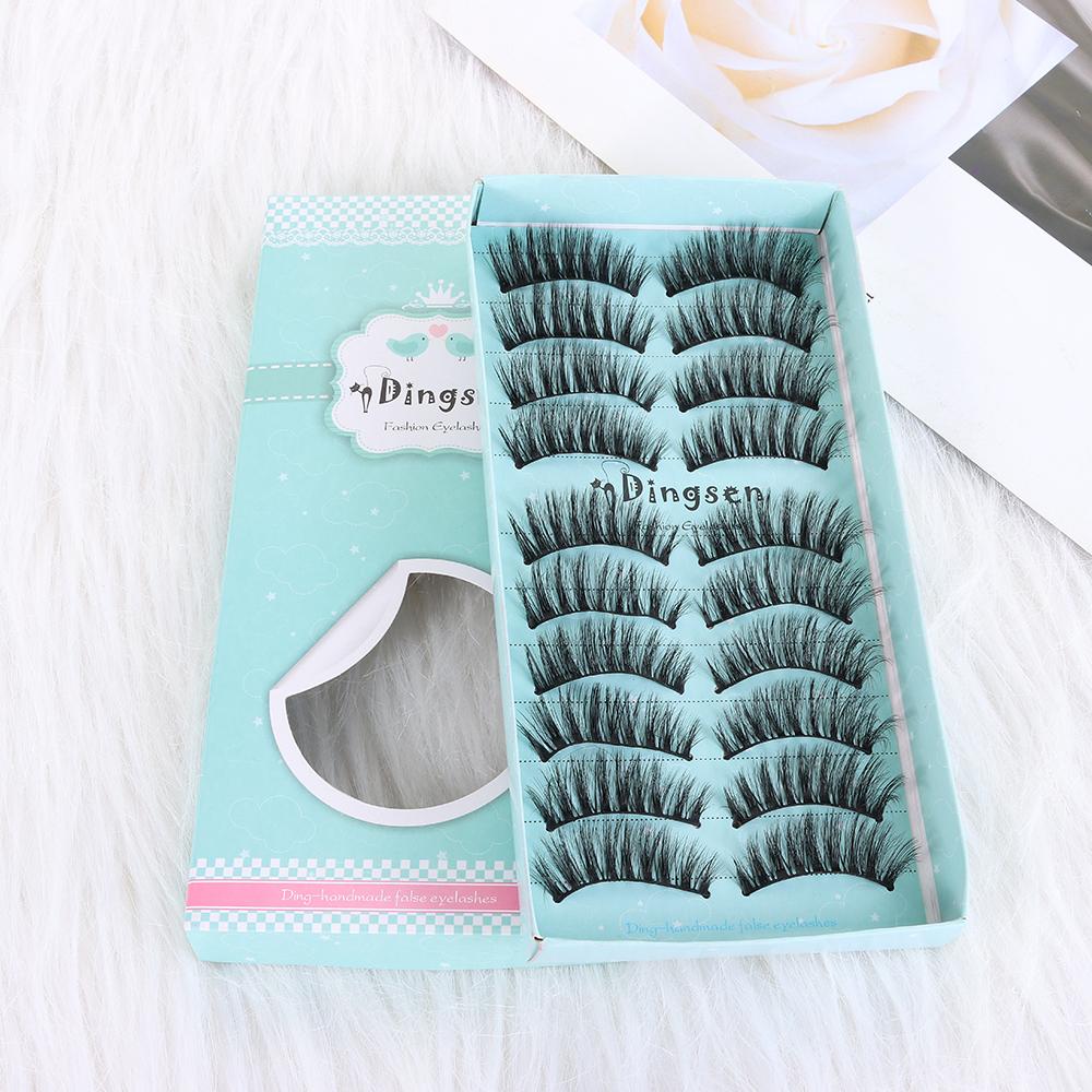 Fluffy Super Soft Pure Hanmdade Lash Extension Tools False Eyelashes Natural Long 3D Faux Mink Hair