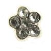 [K5277] - White 'Flora' Silver Stud