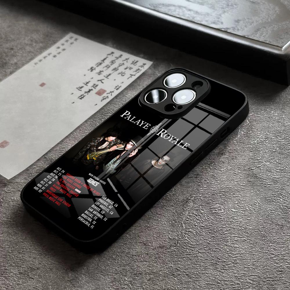 Music Palaye Royale Phone Case For IPhone 16 Pro Max 15 Plus 14 Pro 12 11 13 Mini X XR XS Max 8 7 Plus SE Glass Cover