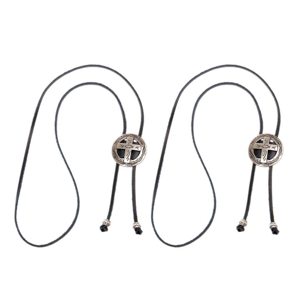 Винтажный западный ковбойский галстук-боло с подвеской-крестом, галстук, панк-ожерелье, аксессуар для костюма, американский галстук-боло, западный