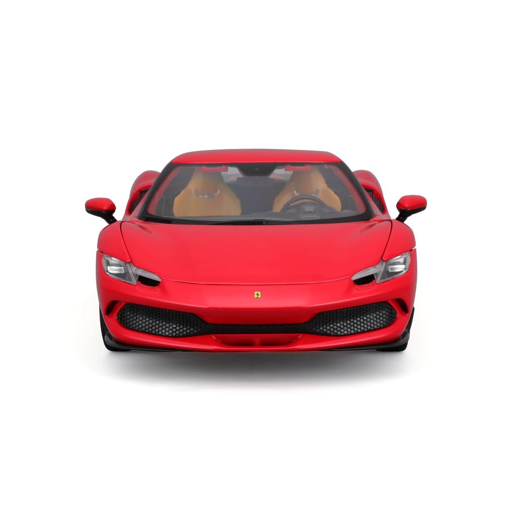 Bburago Ferrari 296 GTB Hybrid 830HP V6 2021 Красный Мини-Автомобиль Литой Автомобиль Готовый Продукт 1/18 18-16018