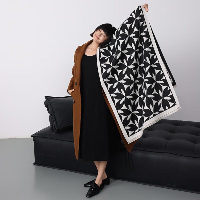 Korean Style Triangle Pattern Imitation Cashmere Scarf