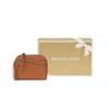 Michael Kors MK Jet Set Travel Кожаная сумка через плечо с цепочкой и логотипом-буквой для поездок и на каждый день Женские сумки Карамельно-коричневый 35F1GTVC6T-LUGGAGE