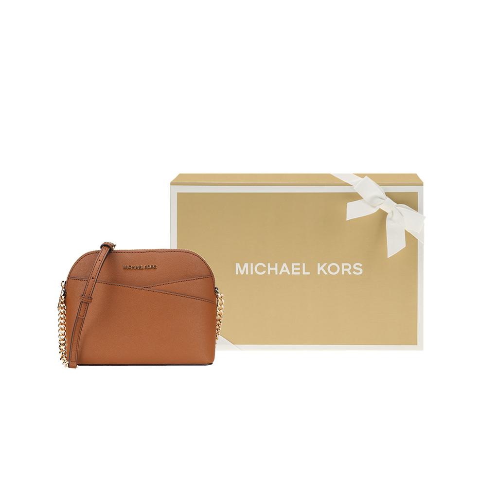 Michael Kors MK Jet Set Travel Кожаная сумка через плечо с цепочкой и логотипом-буквой для поездок и на каждый день Женские сумки Карамельно-коричневый 35F1GTVC6T-LUGGAGE