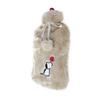 Biggdesign Dogs Beige Hot Water Bottle with Soft Plush Cover, 2 l.