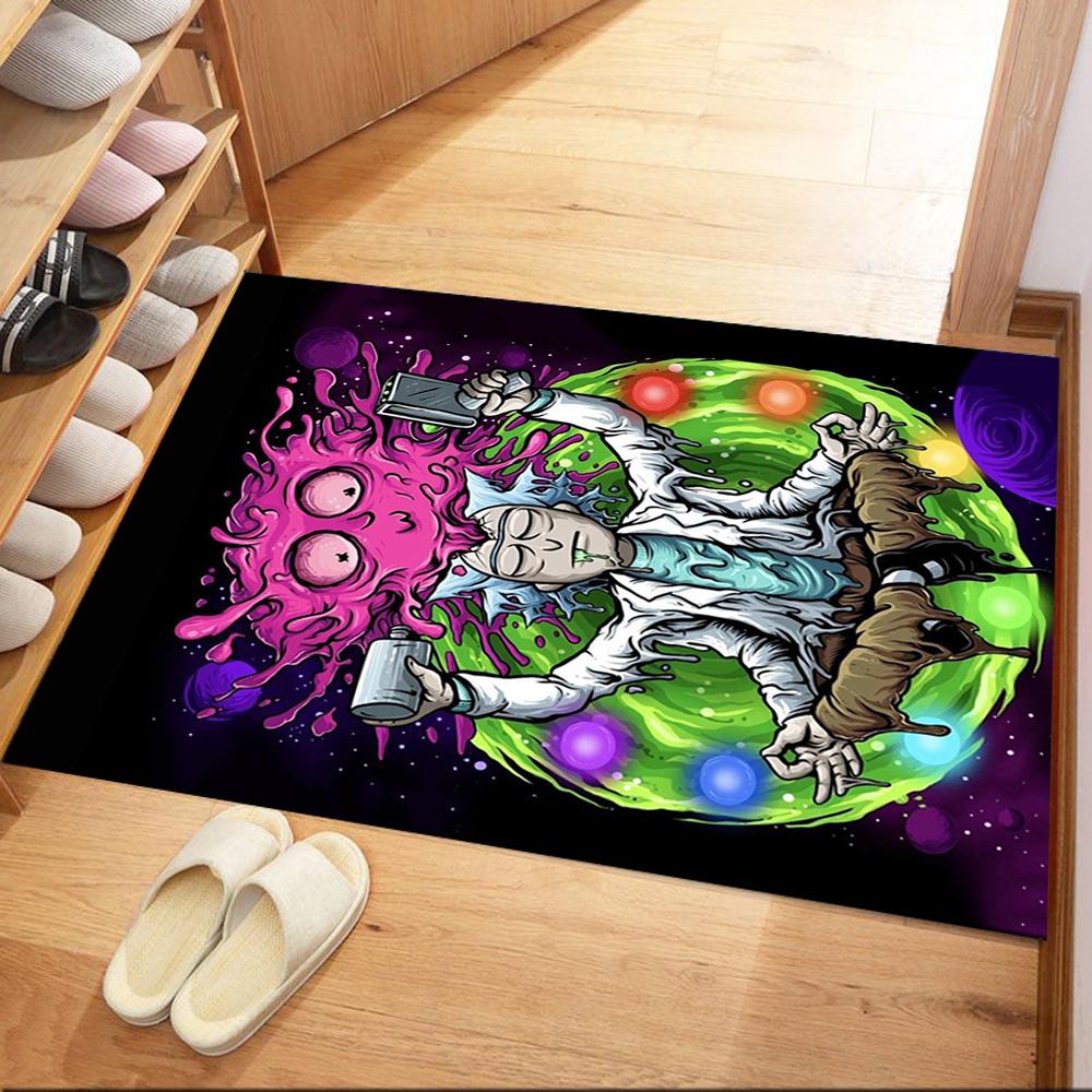 Rick And Morty Square rugs are a great choice for living rooms, bedrooms, home décor, and as gifts.
