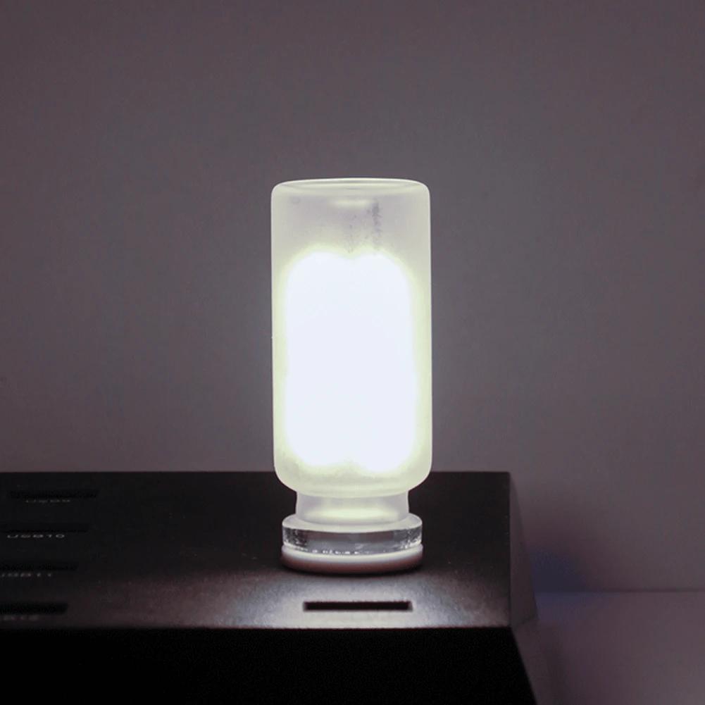 Автомобильный матовый стеклянный атмосферный светильник USB сенсорное управление светодиодная лампа лампа накаливания светодиодная нить спальня ночное украшение