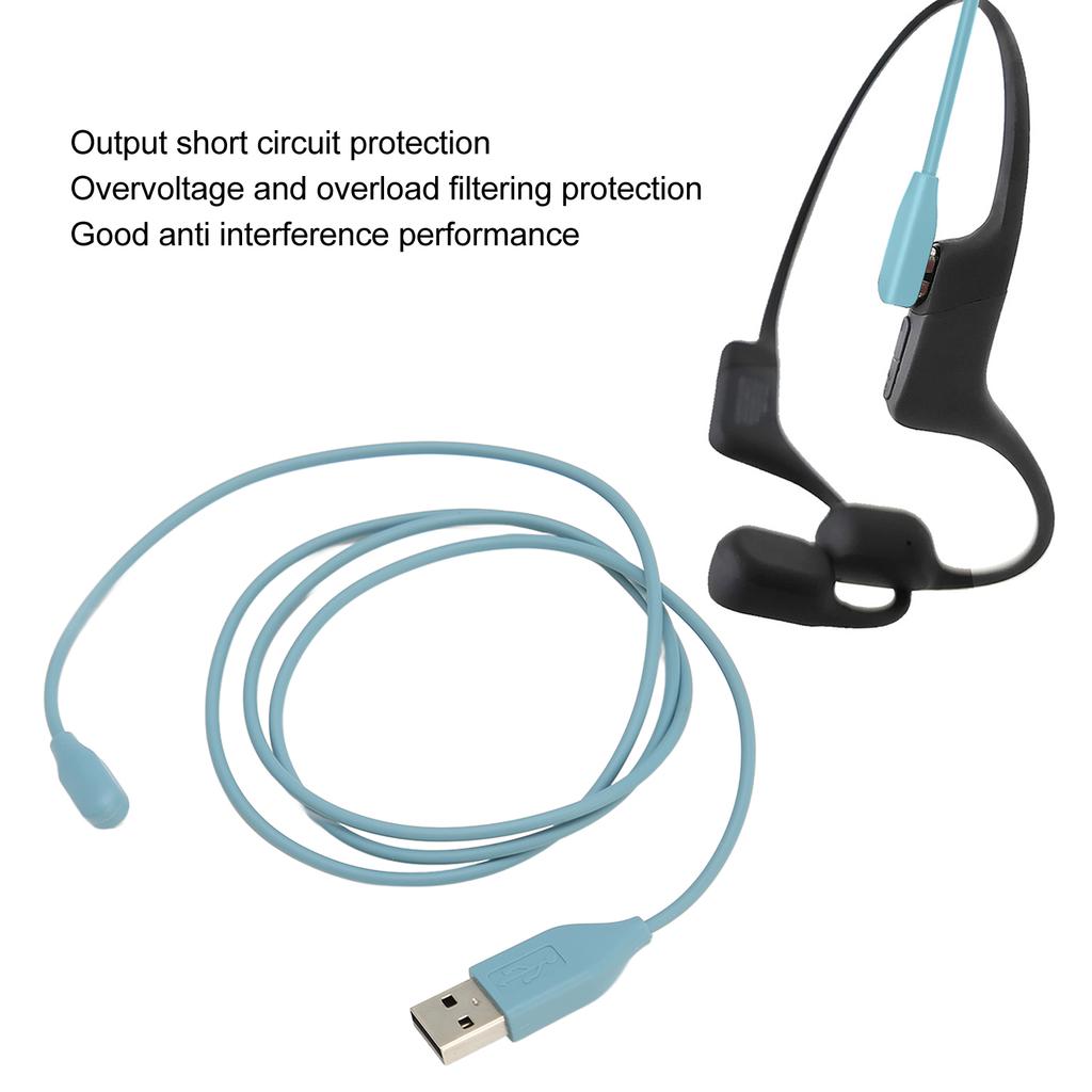   Headset Charging Cable TPE USB Earphone   Cord for Aeropex AS800 Replacement