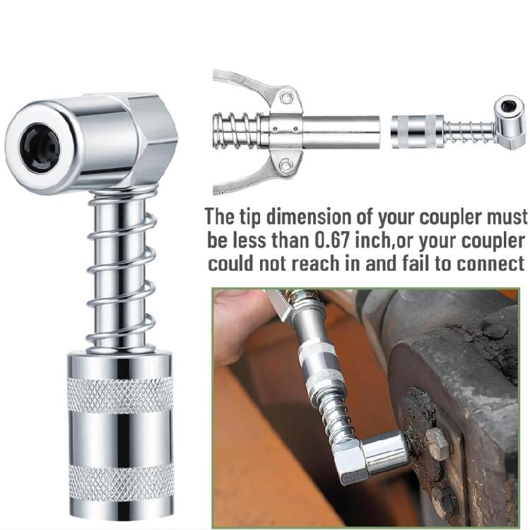 Industrial Grease Needle Nozzle Set with Dispenser and Covers for Efficient Lubrication Mechanical Fittings Repair Shops