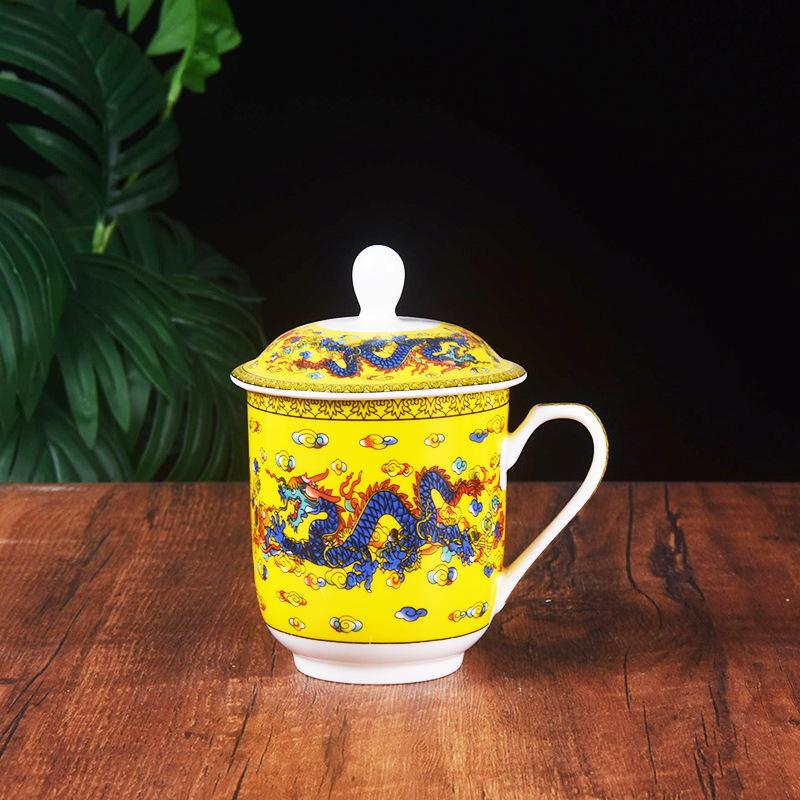 Тибетская ретро чашка керамическая чашка с крышкой костяной фарфор чашка офисная чашка для совещаний чашка для воды чашка для чая кружка коммерческая чашка