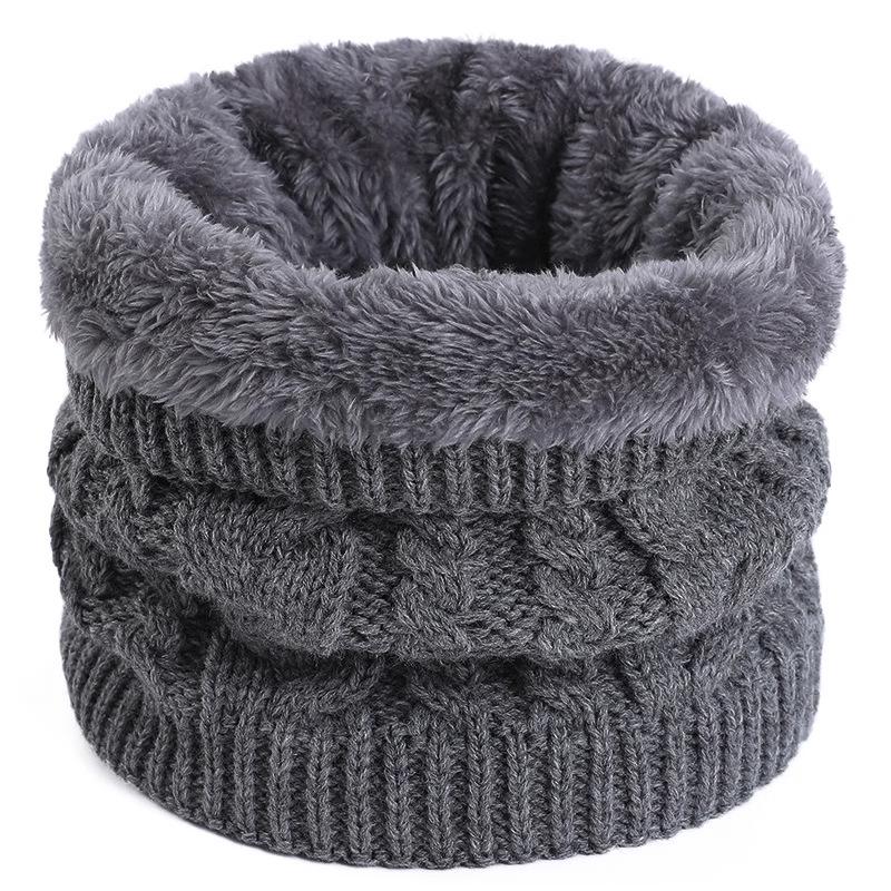 Unisex Thick Velvet Knit Neck Warmer for Cycling - Cozy and Windproof for Autumn and Winter