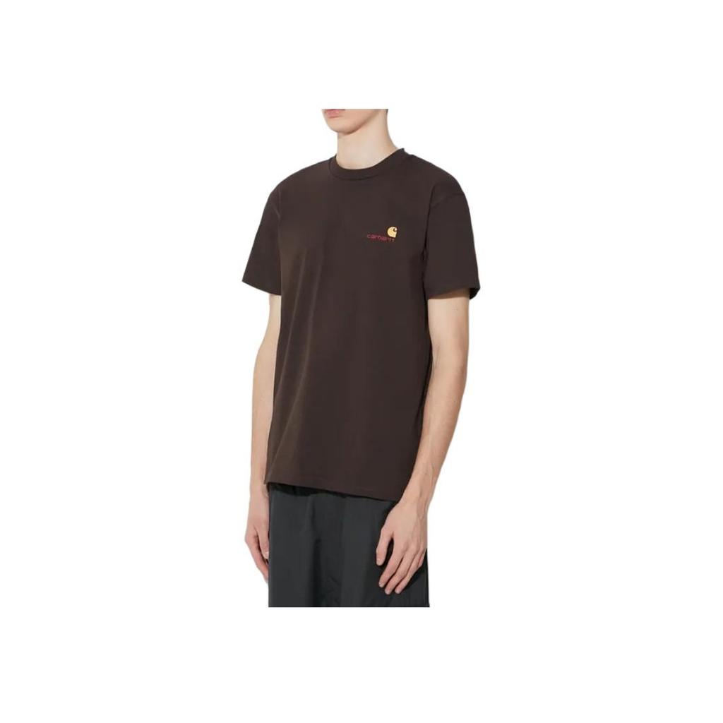 Carhartt WIP FW23 Мужская футболка с американским принтом Коричневый I029956-47-XX