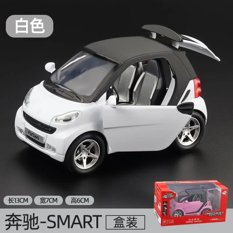 1:32 Benz SMART Милая литая под давлением модель автомобиля из сплава Металлическая литая под давлением машина Симуляция Звук и свет Инерционная игрушечная машинка для детей Коллекция Подарки