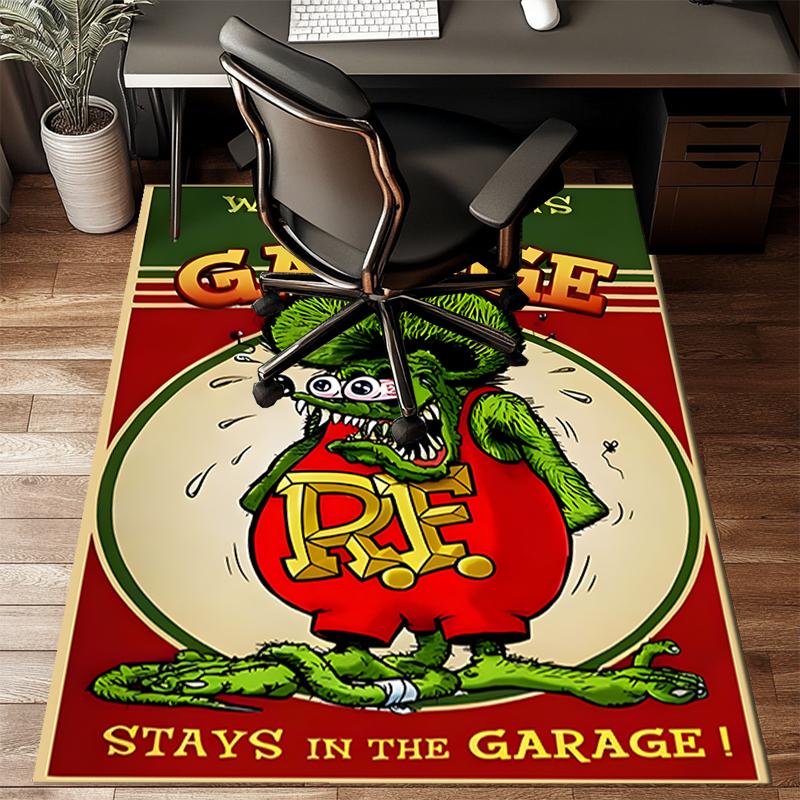 Retro Fink Rat Area Rug Suitable for Indoor And Outdoor,Carpets for Kitchens, Homes, Offices, Living Rooms,Home Decor,Christmas Gift