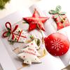 Iron Christmas Tree Hanging Ornaments Gift Box Star Bell Pendants Decoration Navidad 2024 New Year Xmas Party Home Decor Gift