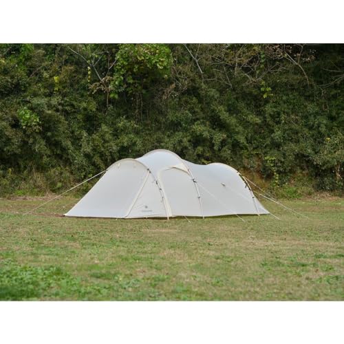 Snow Peak Vault Ivory [4-person] Tent with Inner Tent - Easy Setup Tent Shelter for Camping and Outdoor Activities