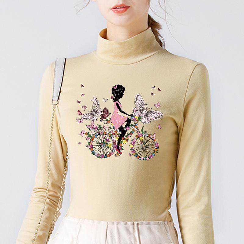 Цветочница утюг на переводах термопресс аппликация джинсы в полоску модный аксессуар «сделай сам» наклейка аксессуары «сделай сам» патч цветок велосипед