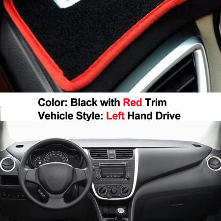 Car Inner Auto Dashboard Cover Dashmat Pad Carpet Dash Mat Cushion 2 Layers For Suzuki Celerio 2015 LHD RHD Car Styling