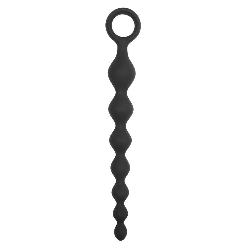 20CM Silicone Anal Beads Anal Sex Toys Male Prostate Stimulator Female Anal Masturbator Anal Plug for Couples Gay SM play