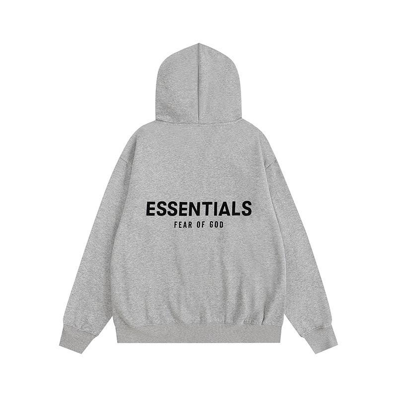 Худи Fog Essentials с flocked-буквами - Унисекс, свободный крой, с подкладкой из плюша