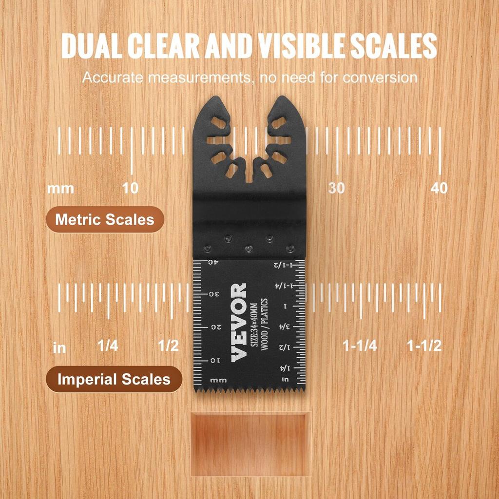 50PCS Oscillating Saw Blades, Universal Quick Release Oscillating Saw Blades, Multitool Tool Blades for Wood Plastic Aluminum, Fit Dewalt Milwaukee