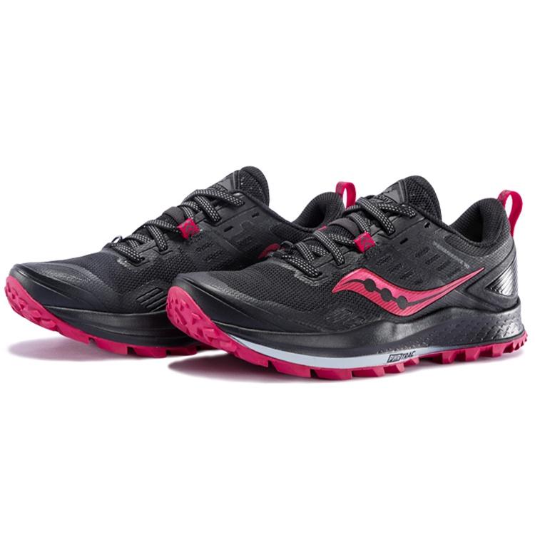 saucony Women's Peregrine 10 Wide 'Black Barberry' S10556-20