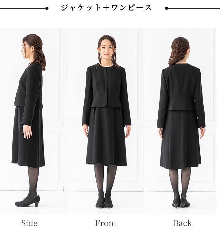 Tokyo Soir траурная одежда черный формальный моющийся открытый передний комплект 3603303 женский (нет. 15)