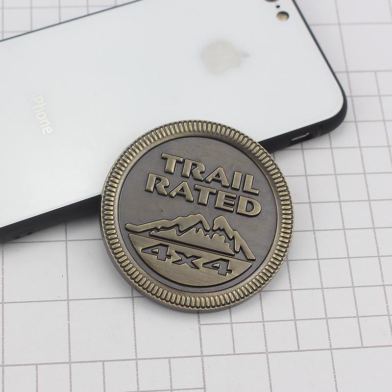 Jeep Внедорожник Compass Wrangler 4X4 Снежная Гора Металлическая Наклейка-Эмблема