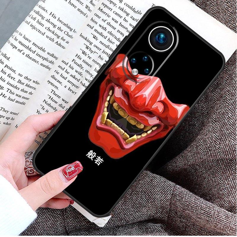 Японская маска демона Они Хання Чехол для Honor Magic 8 Pro 5 6 7 Lite Honor 400 200 50 70 90 X9d X9c X9b X9a X8b Win RT Чехол