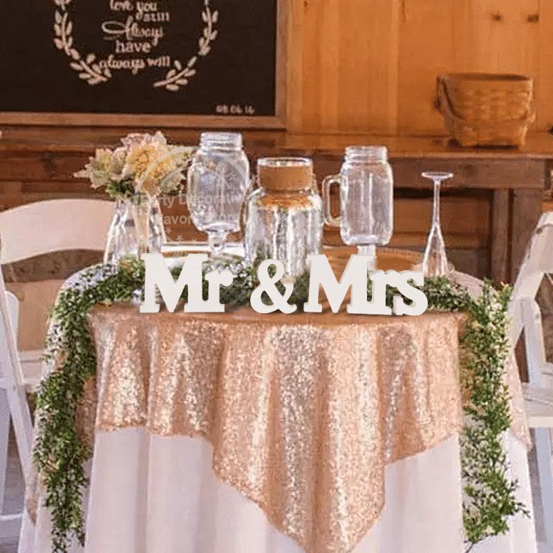 3 шт./комплект, белая деревянная табличка с надписью Mr & Mrs для деревенского свадебного украшения, сувенир для свадебной вечеринки, украшения для стола, реквизит для фотосъемки, подарок