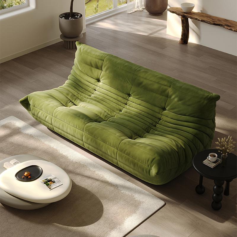 Ins Style Caterpillar Fabric Reclining Sofa Chair - Ideal for Living Room or Bedroom, Trendy Internet Celebrity Design