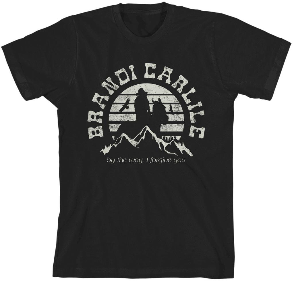 Винтажная черная хлопковая футболка Brandi Carlile By The Way I Forgive You Размеры S-4XL