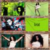 Тканевый баннер-флаг Charli XCX Brat Для спальни, улицы, гостиной, ресторана, бара, настенный декор, вечеринки