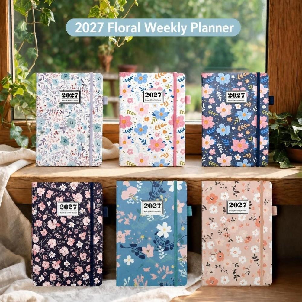 Weekly & Monthly A5 Diary PU Leather Cover Yearly Planner New 2027 Planner Home School Office