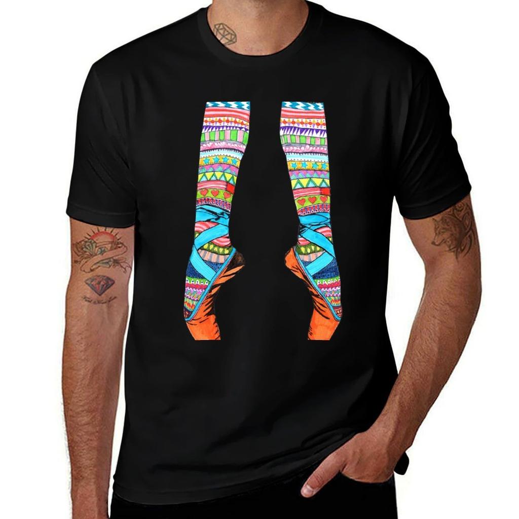 Happy Ballet Tshirt Soft Basic Cotton Short Sleeve Tee