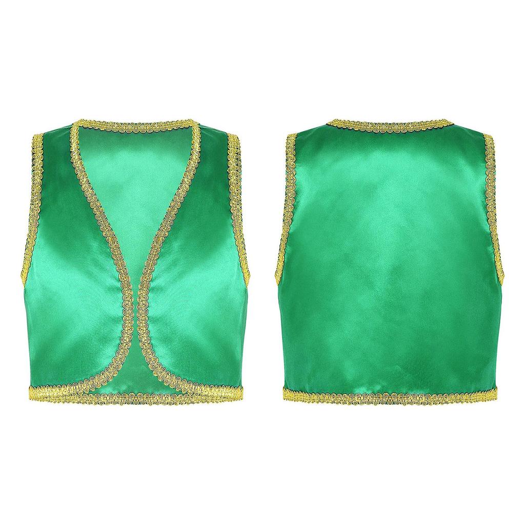 Kids Boys Fairytale Cosplay Waistcoat Halloween Fancy Dress Up Costumes Party Outerwear Performance Vest