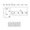 1Pc T Shape Ship Hinge 316 Stainless Steel Shed Hinge Corrosion Resistance Antioxygen Gate Strap Hinge for Hanging Cabinet Door