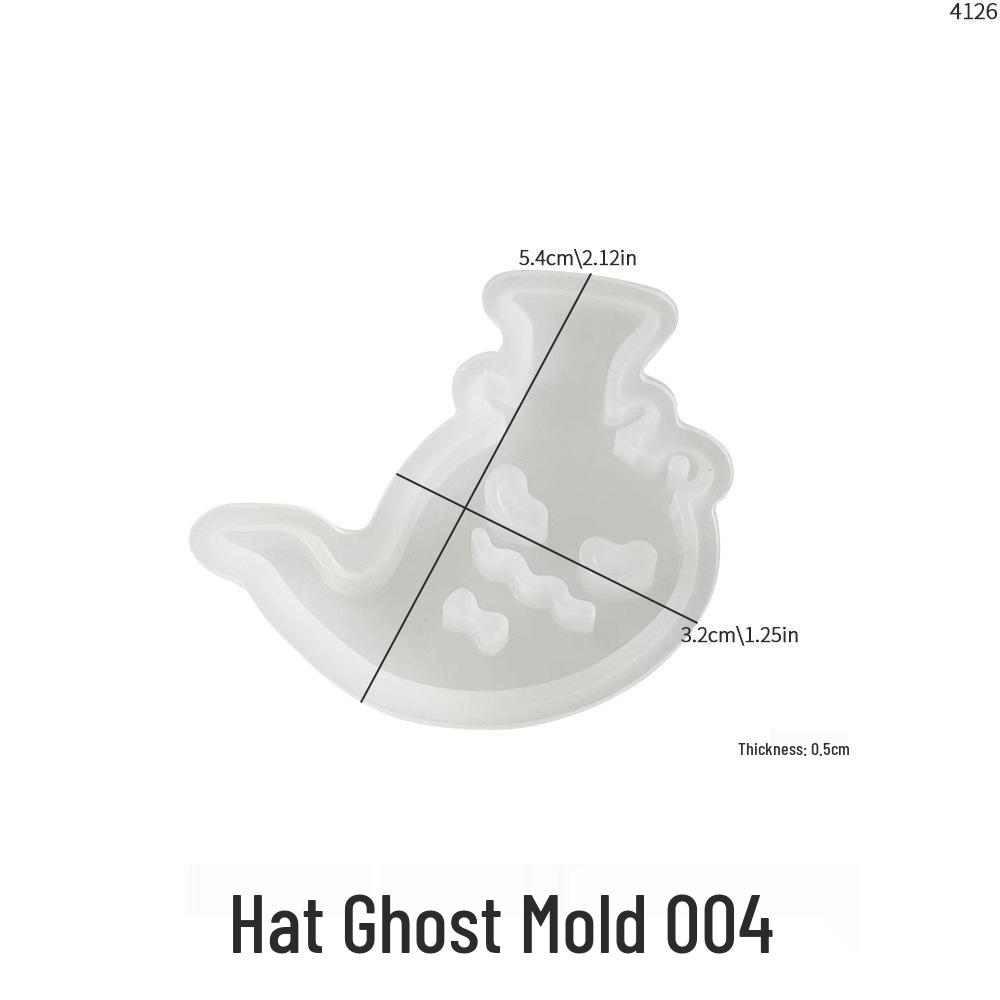 DIY Halloween Epoxy Charm Mold: Devil, Ghost, Semi-3D Pumpkin, Bat, Owl, and Pendant Earrings