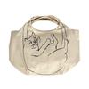 1191 Cat Pattern Cotton Small Eco Bag NA Lou Shopper Mini Marche [Rootote] (Ivory)
