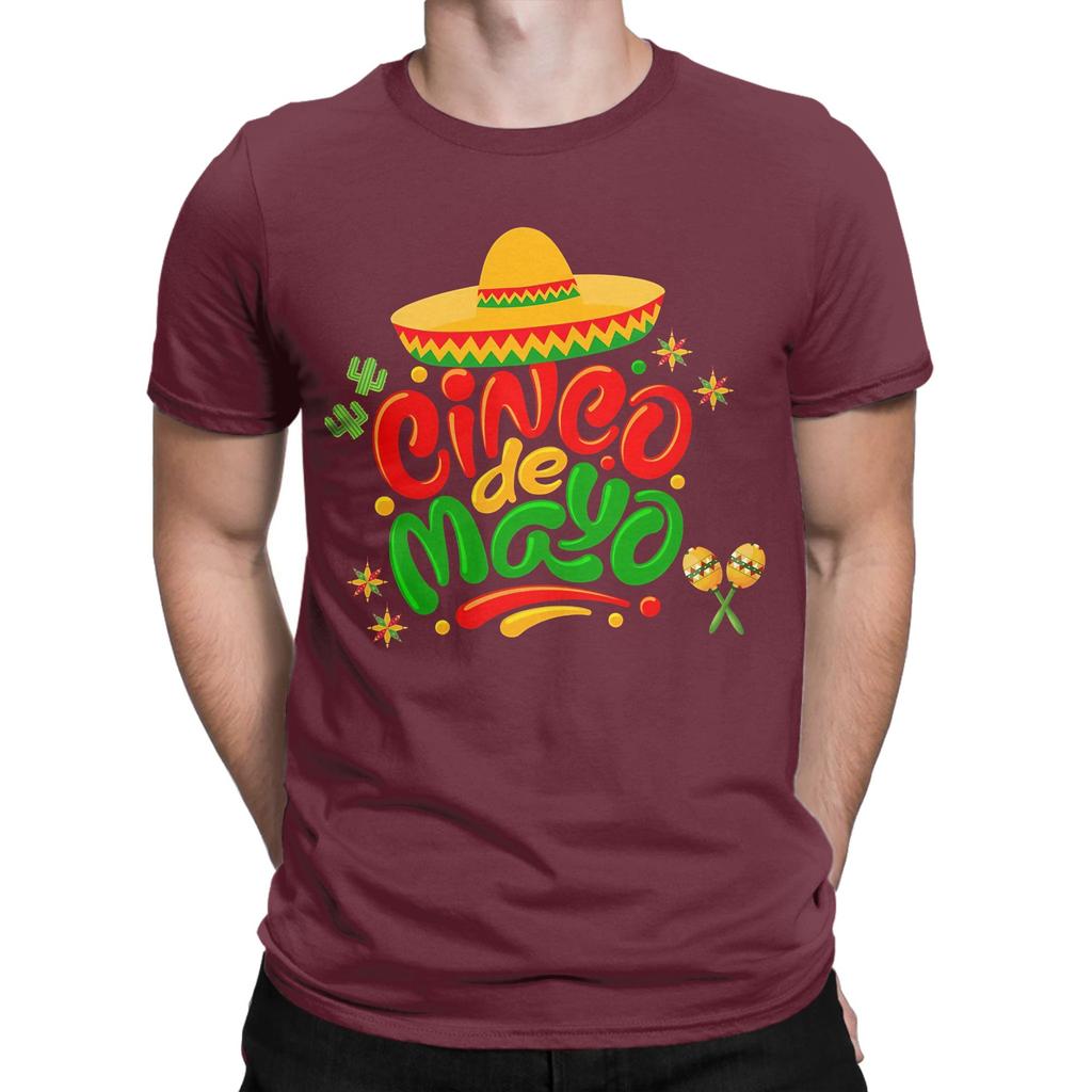 Enjoy The Cinco De Mayo Tshirt For Unisex Vintage Cotton Tee Shirt Crewneck Short Sleeve T Shirt Big Size Clothing