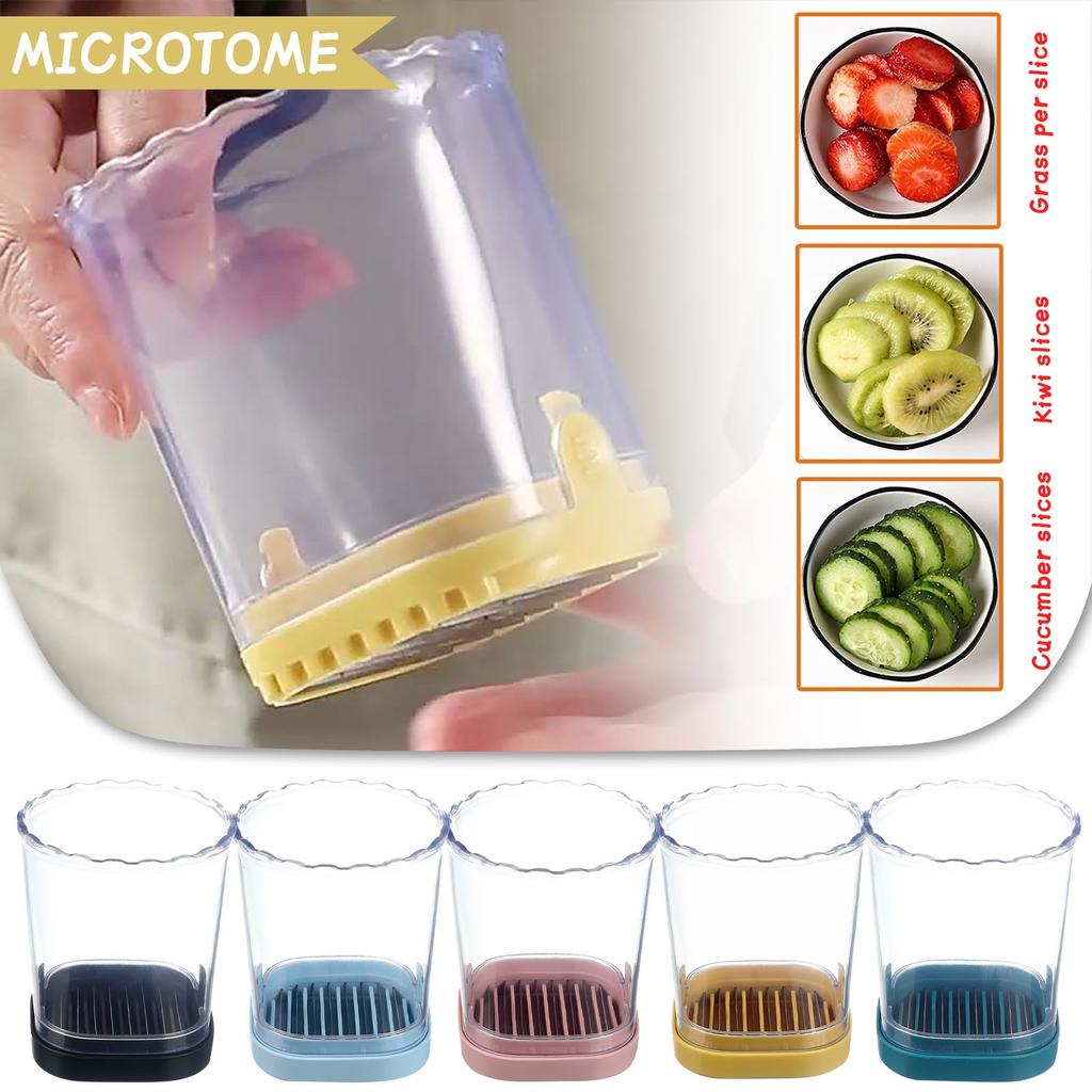 Fruit And Vegetable Speed Slicers With Push Plate Fruit Slicers Cup Egg Slicers Stainless Steel Fruit Cutter Kitchen Portable Slicing Tool