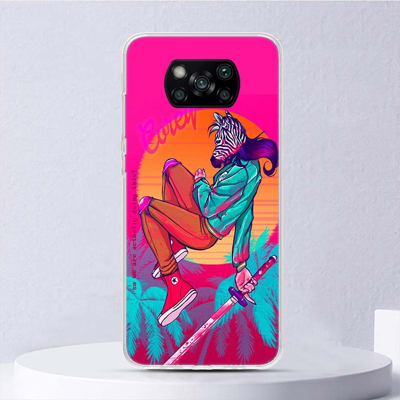 Игровой чехол Hotline Miami для Xiaomi Poco X7 X6 X5 X4 X3 Nfc F7 Ultra F6 F5 Pro, чехол для телефона F4 Gt F3 M5S M4 M3 M5 M6