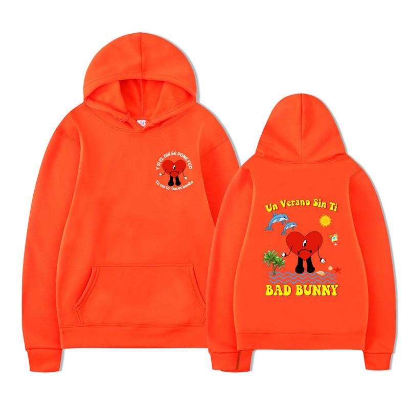 Bad Bunny Un Verano Sin Ti Hoodie Men Women Casual Graphic Sweatshirt