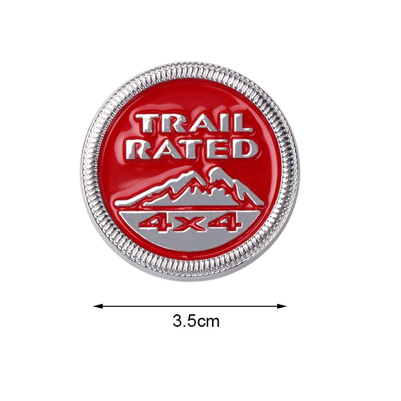 1 шт. 3D Металлическая эмблема-значок 4x4 Trail Rated, Наклейка на автомобиль для Renegade Wrangler jK Grand Cherokee, Стайлинг автомобиля, Автоаксессуары