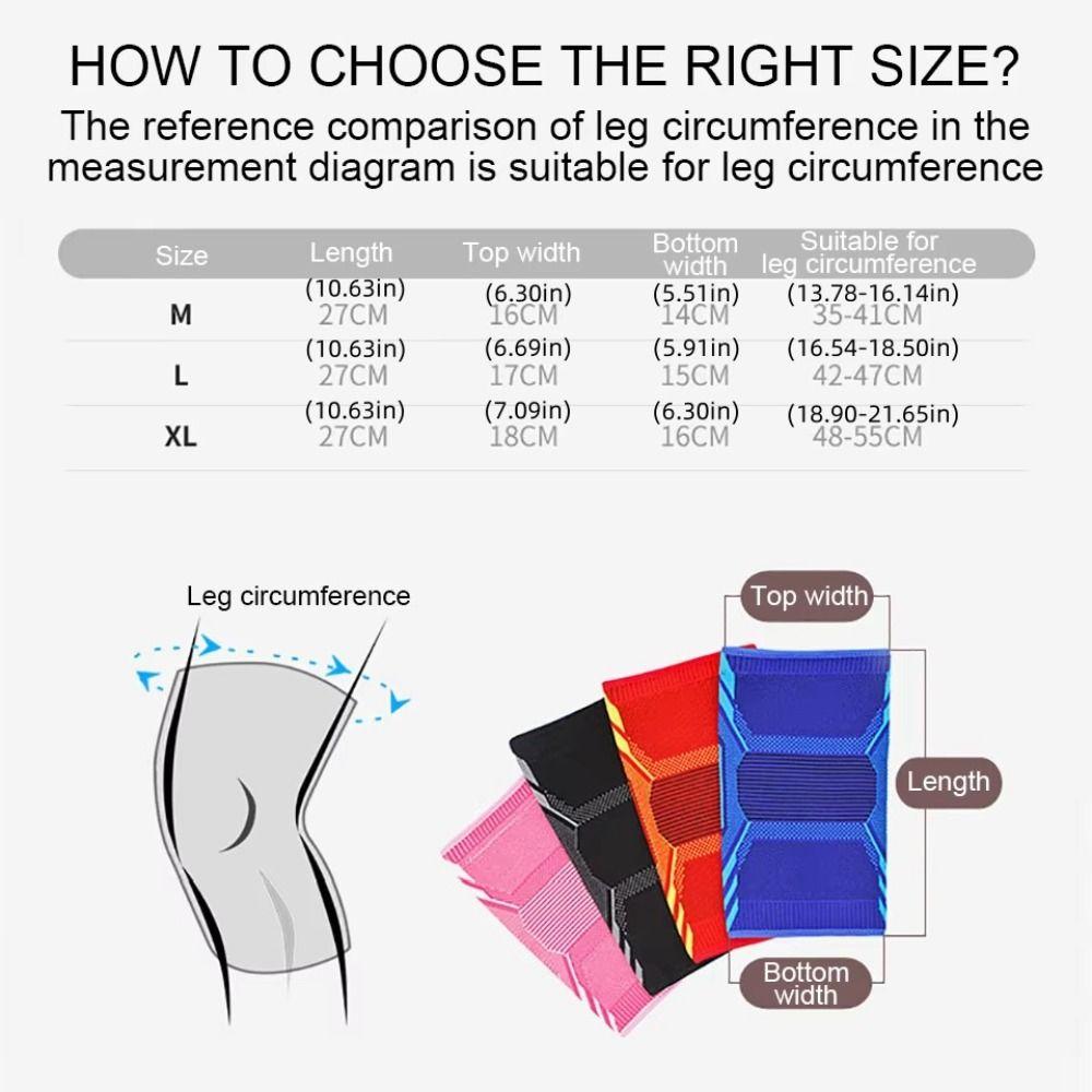 Protective Gear Sport Knee Support Compression Knee Sleeves Knee Braces Running Cycling