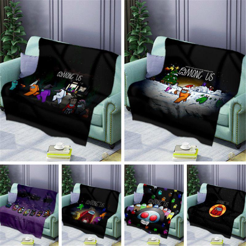 Game Among Us Blankets Soft Comfortable Warm Flannel Printed Winter Cartoon