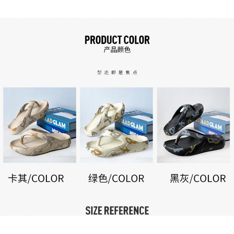Kids Shoes Mens Comfortable Thong Sandals With Cushioned Sole Indoor Home Use Non-Slip Thick Casual Slide-On Footwear