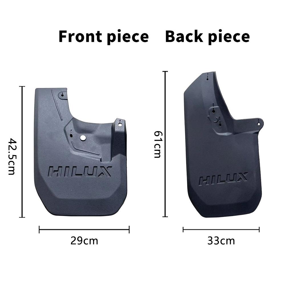 Передние Задние 4 ШТ ДЛЯ Toyota HILUX GR 2024 2025 Брызговики Крыло Грязевые щитки Защита Брызговик Автоаксессуары