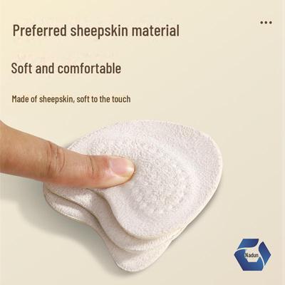 Подкладка из замшевой пены с эффектом памяти для передней части стопы: Нескользящая, впитывающая пот, износостойкая, утолщенная подушечка половинного размера для пяток.